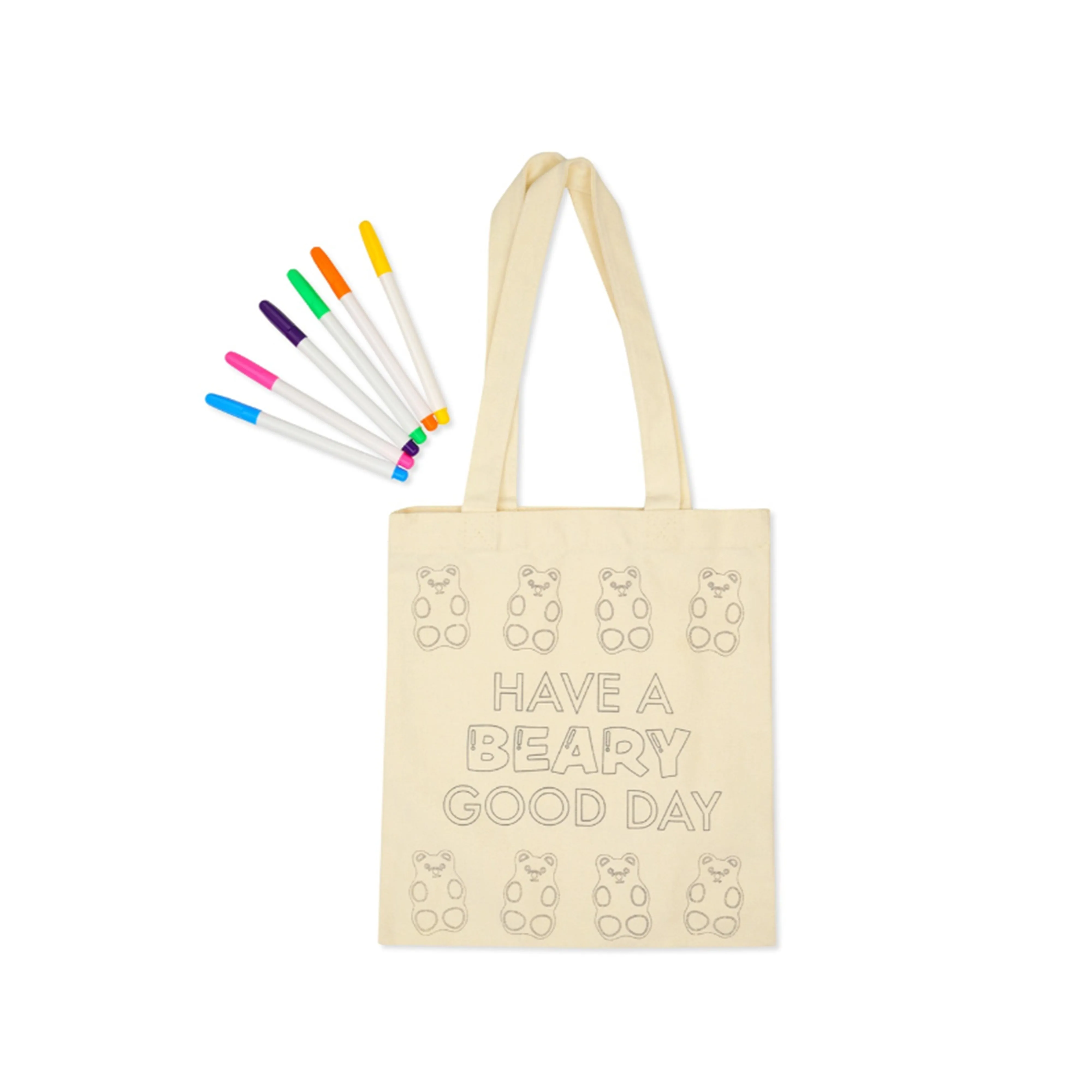 Beary Good Day Color Me Tote - iScream