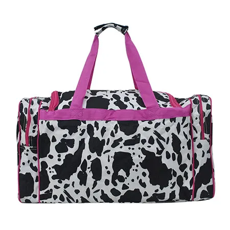 Black Cow Hot Pink NGIL Canvas 23 Duffle Bag
