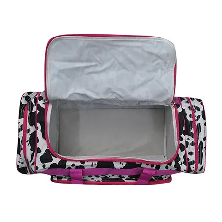 Black Cow Hot Pink NGIL Canvas 23 Duffle Bag