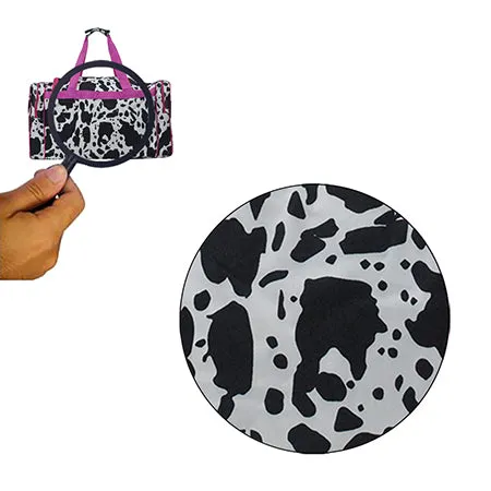 Black Cow Hot Pink NGIL Canvas 23 Duffle Bag