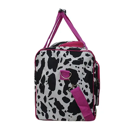 Black Cow Hot Pink NGIL Canvas 23 Duffle Bag