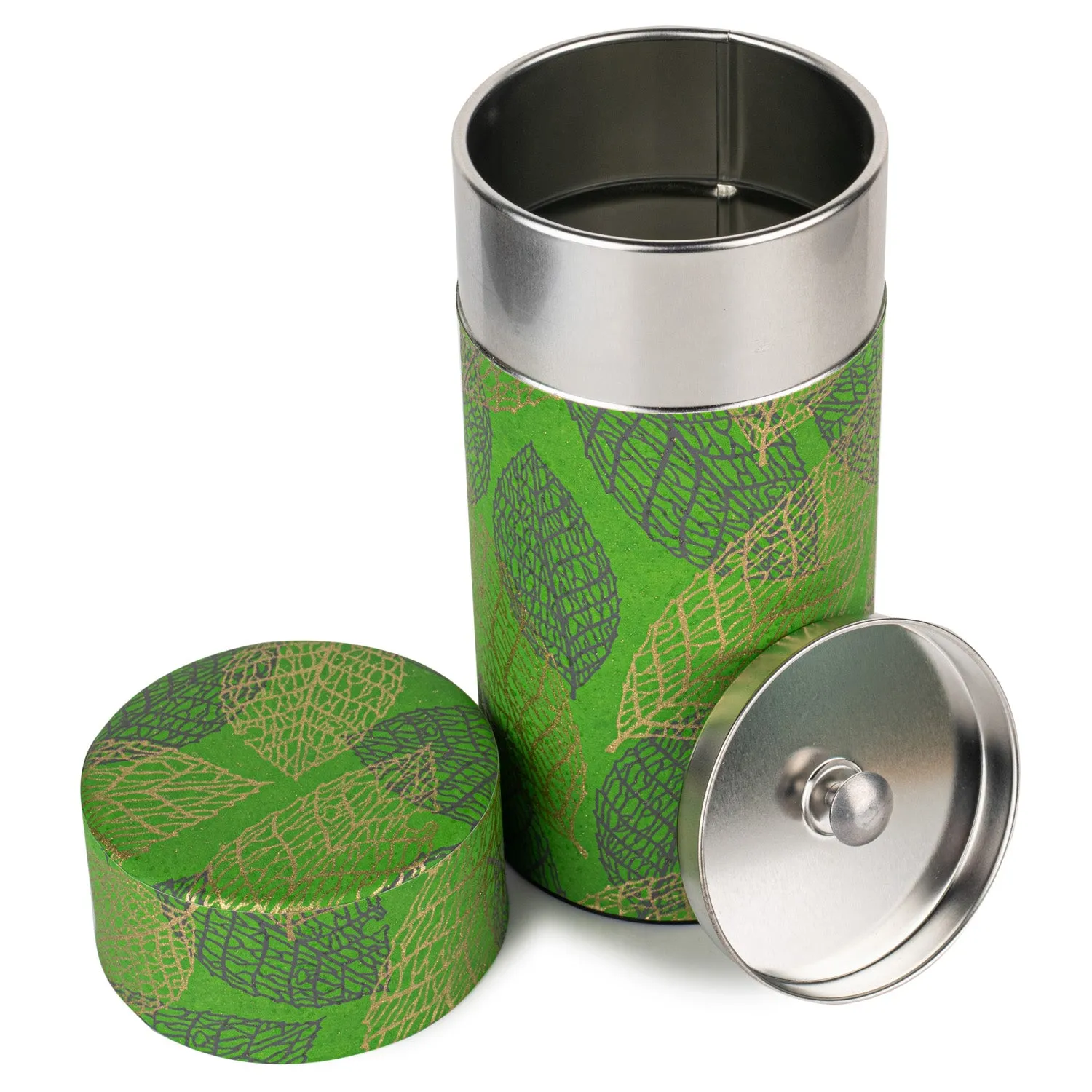Bright Green Leaf Premium Japanese Tea Caddy