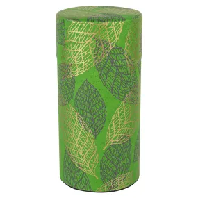 Bright Green Leaf Premium Japanese Tea Caddy