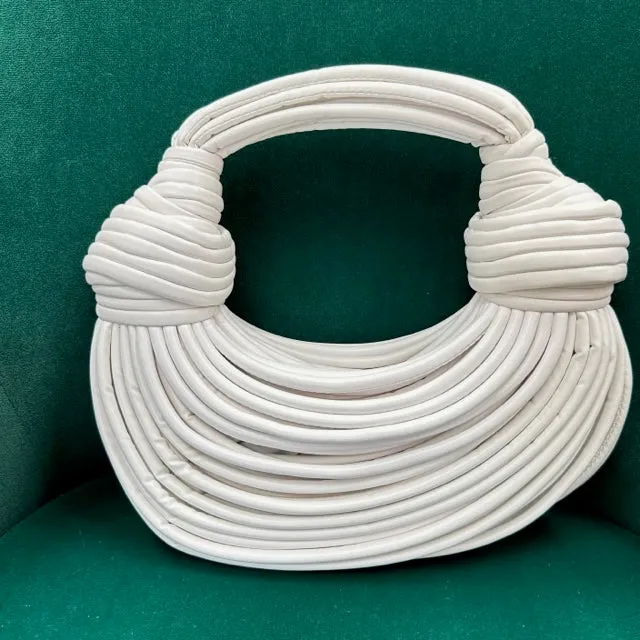 Celina Knotted Woven Handbag