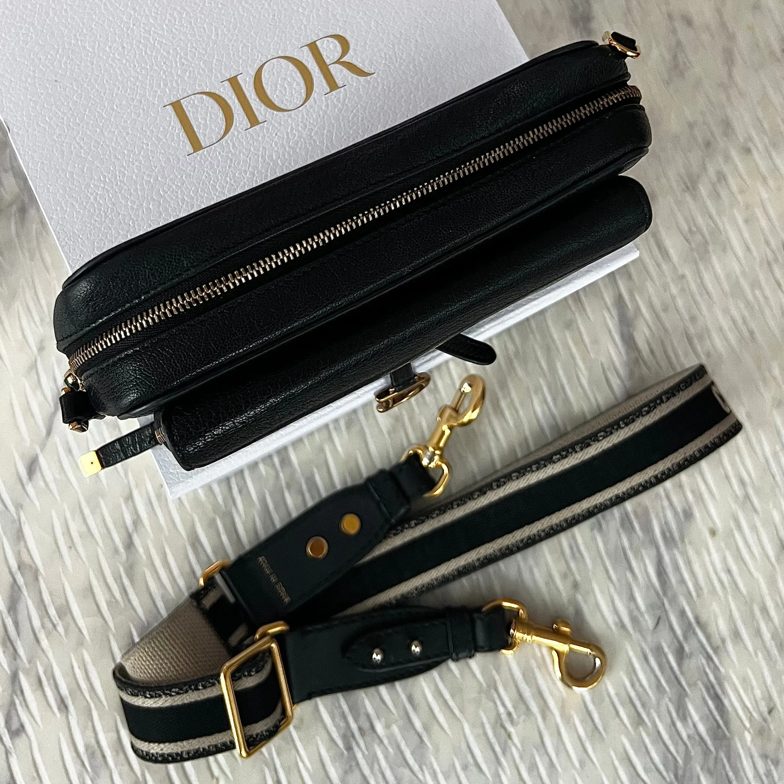 Christian Dior Saddle Double Pouch Luxury Designer Bag