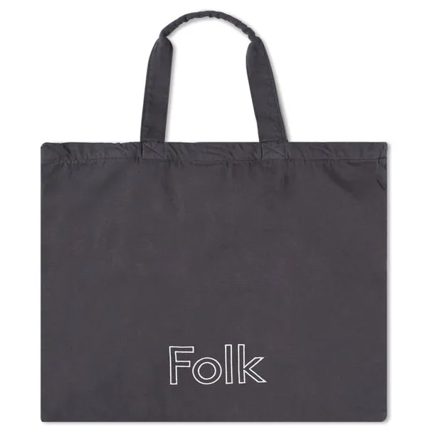 Folk Tote Bag - Slate