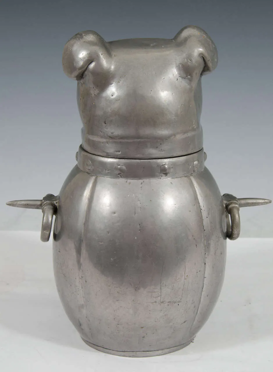 French Mid-Century Modern Bulldog Ice Bucket