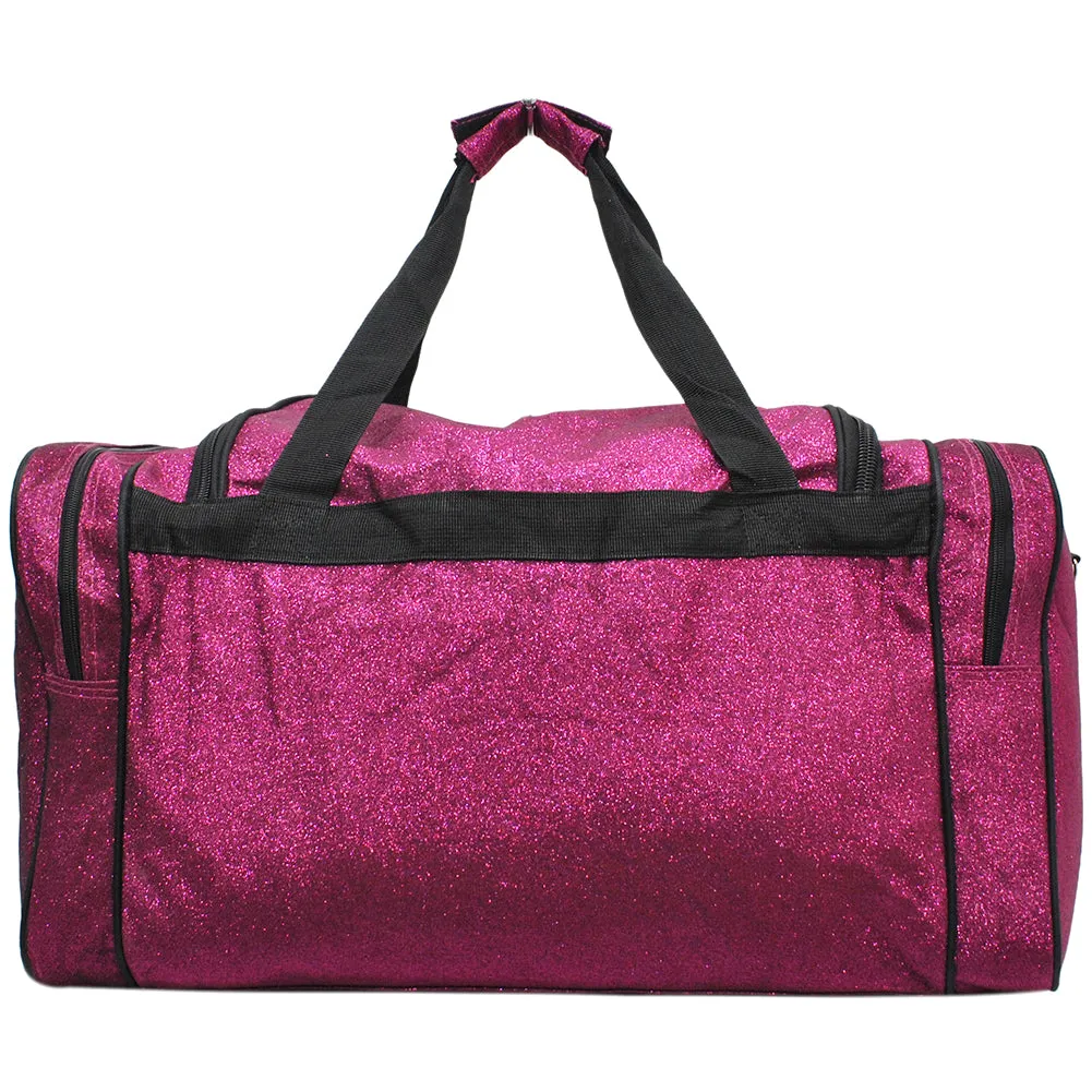 Hot Pink Glitter NGIL Canvas 23 Duffle Bag