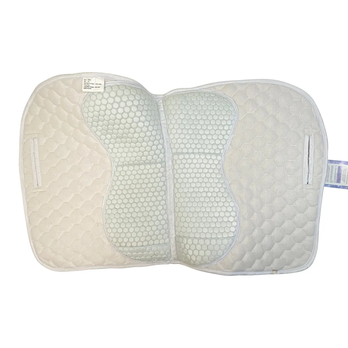 Lettia 'Rain' Saddle Pad in White - Full