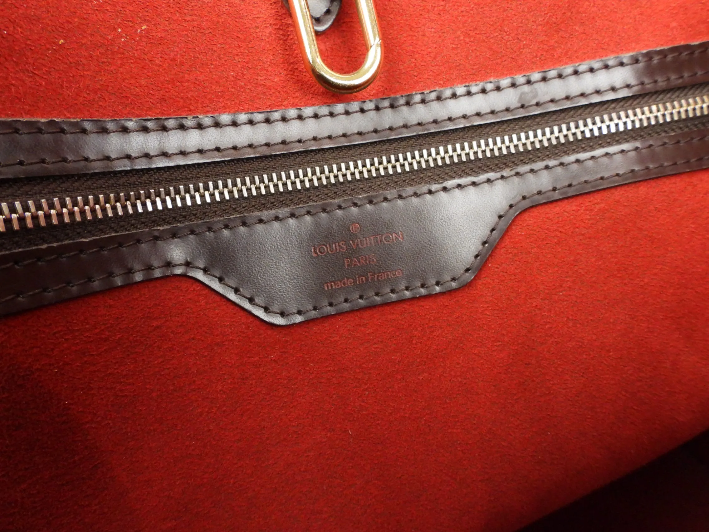 Louis Vuitton Brown Damier Ebene Coated Canvas Hampstead MM Shoulder Tote