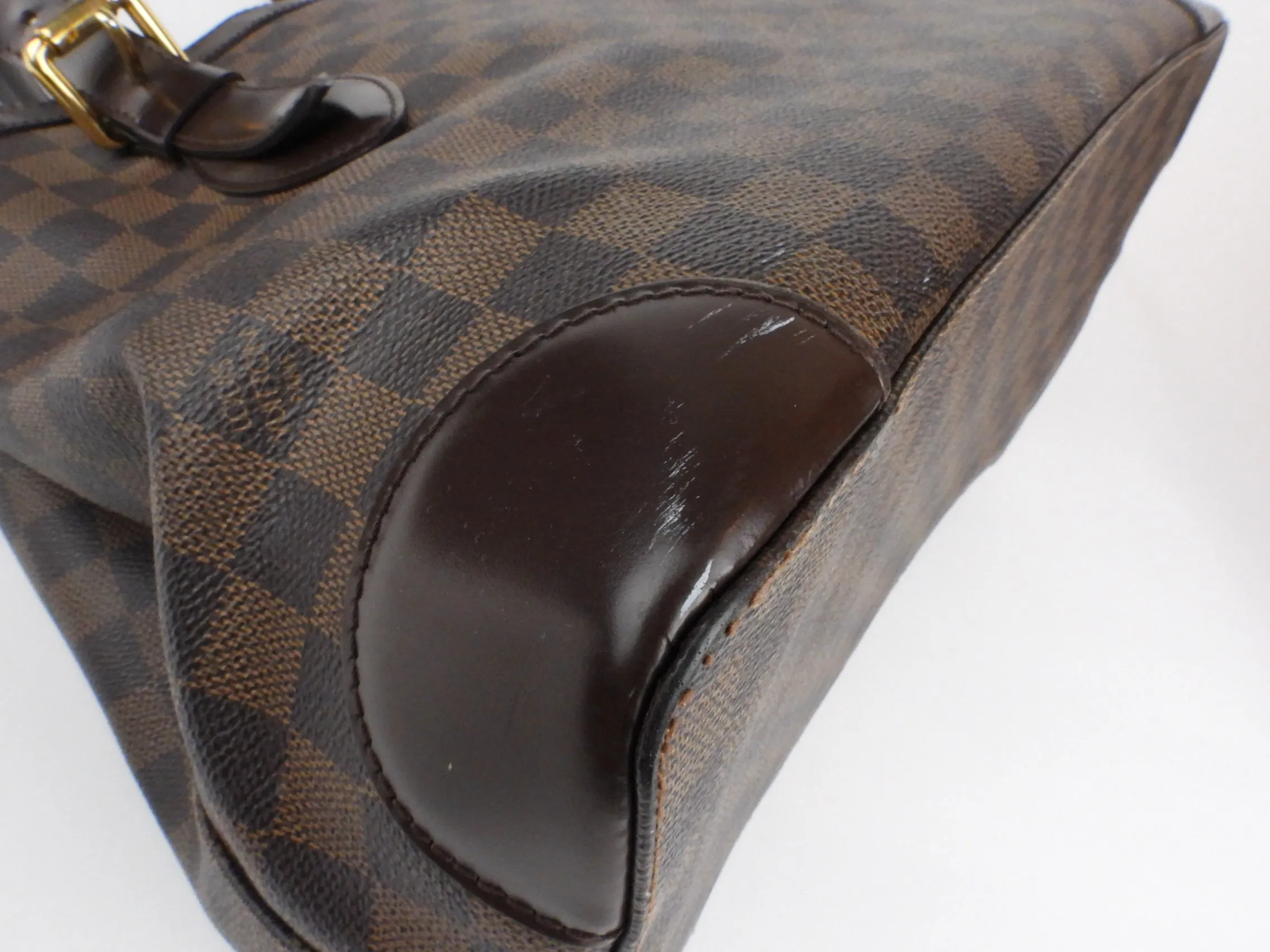 Louis Vuitton Brown Damier Ebene Coated Canvas Hampstead MM Shoulder Tote