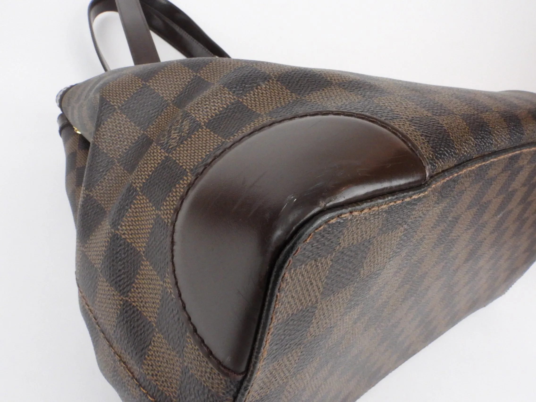 Louis Vuitton Brown Damier Ebene Coated Canvas Hampstead MM Shoulder Tote