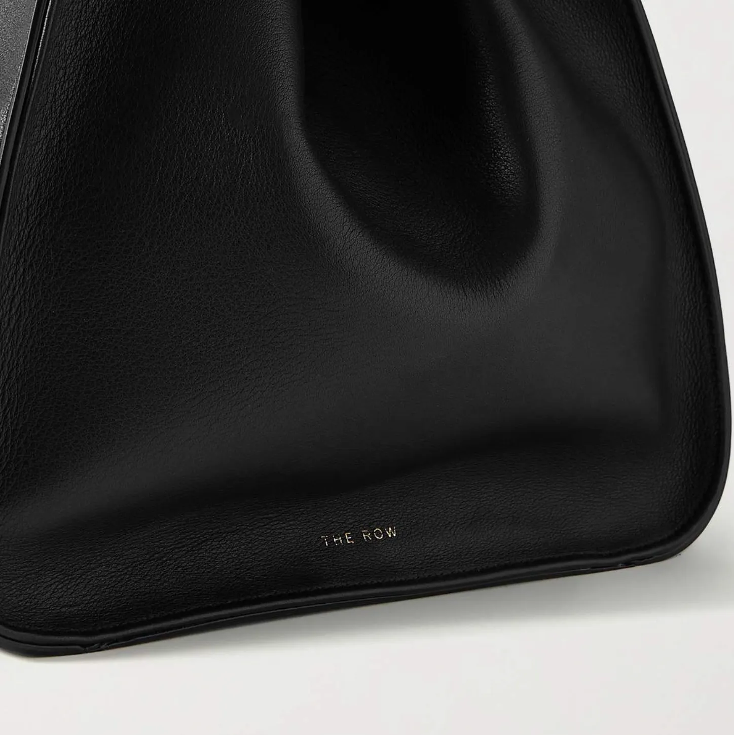 Luxurious Black Leather Tote Bag - Margaux 17 with Buckle Detail