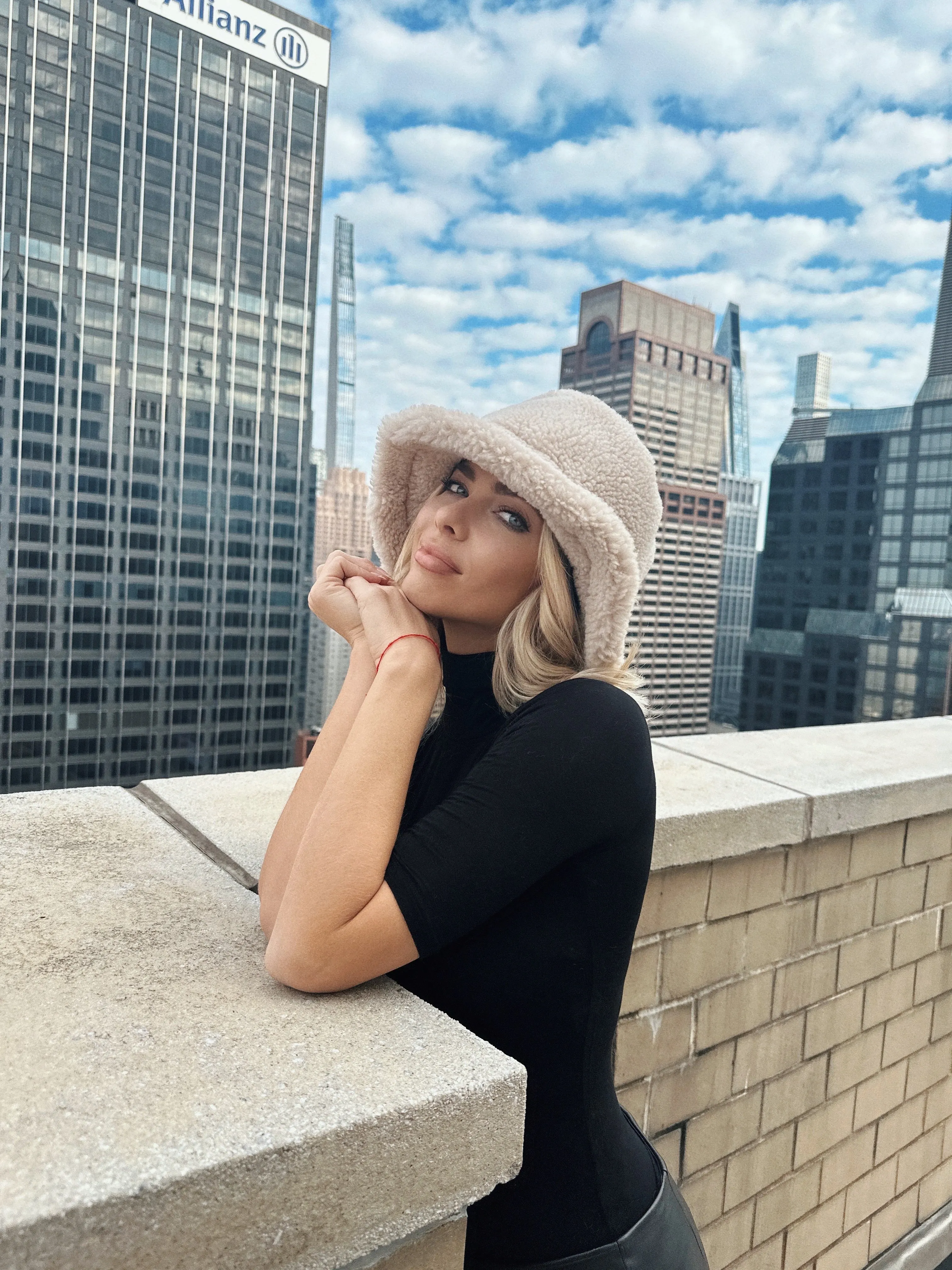 The Teddy Bucket Hat in Cream ...