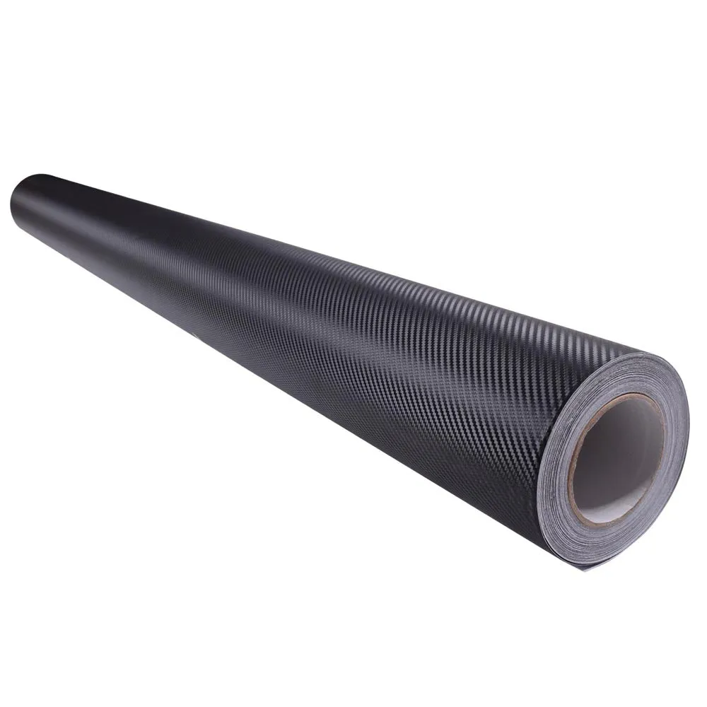 TheLAShop Carbon Fiber Wrap 100ft x 5ft 3D Car Vinyl Sticker Roll Black